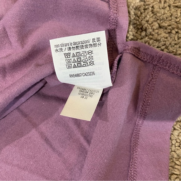 Victoria’s Secret PINK “Love Pink” Plaid Purple Jersey Style L/S Shirt Sz Small - Picture 6 of 11